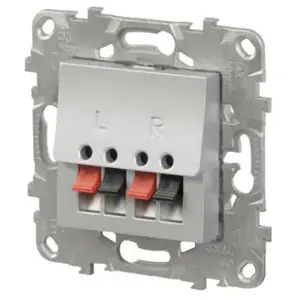 Mécanisme prise haut-parleur Schneider Unica Déco aluminium pas cher