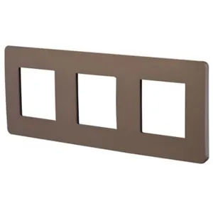 Plaque de finition 3 postes Schneider Unica Studio Color NU28... pas cher