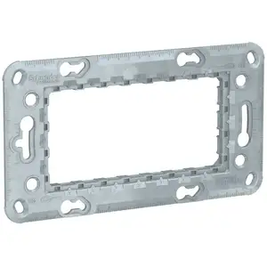 Schneider Unica - support de fixation 4 modules - zamac (NU7104)