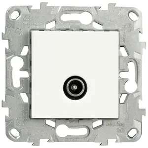 Comparateur de prix : Schneider Prise TV simple blanc Unica
