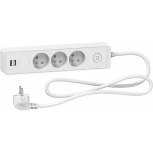 Comparateur de prix : Zenitech Multiprise 3 prises 2P+T avec 2 USB - 1,5 m - Blanche