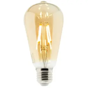 ELEXITY Ampoule LED Déco filament ambrée 4W E27 Edison pas cher