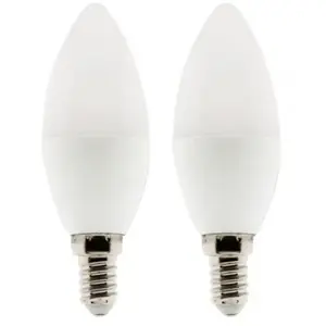 Comparateur de prix : Elexity - Lot de 2 ampoules flamme led E14 - 5W - Blanc neutre - 400lm - 4000K
