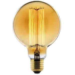 Elexity - Ampoule Déco filament carbone Globe Ø95 25W E27 2700K (blanc chaud) pas cher