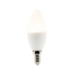 Comparateur de prix : ELEXITY Ampoule LED E14 flamme 5,2W - Blanc chaud - 470lm 2700K - Zenitech
