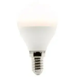 ELEXITY Ampoule led sphérique E14 4,2W - Blanc chaud - 323lm 2700K - Zenitech pas cher