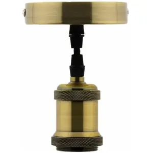 Comparateur de prix : Elexity - Kit de suspension luminaire métal avec cordon textile Cuivre
