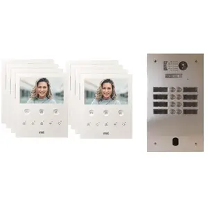 Kit video alu 2r 8 bp 2 voice programmé - URMET KV83/208Vendu parbis-electric