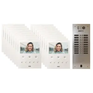 Kit visiophone 2 rangées avec 18 écrans URMET Collectif KV83-218 pas cher
