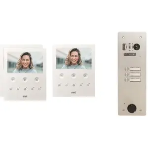 Kit vidéo préprogrammé 2VOICE platine et moniteurs 1 rangée 3 boutons Urmet KV83/103Vendu parbis-electric