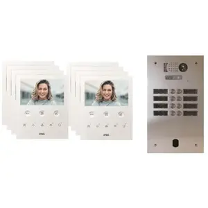 Urmet - Kit Video Alu 2R 9 Bp 2 Voice Programme KV83/209Vendu parbis-electric