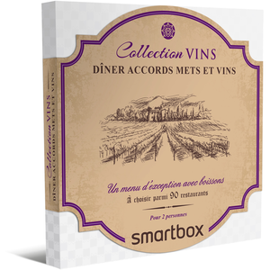 Dîner accords mets et vins - SMARTBOX - Coffret Cadeau Gastronomie TU pas cher