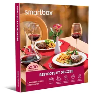 Bistrots et délices - SMARTBOX - Coffret Cadeau Gastronomie TU pas cher