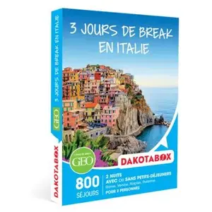 Coffret cadeau Dakotabox 3 jours de break en ItalieVendu parcdiscount