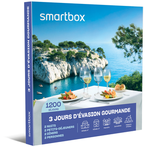 3 jours d'évasion gourmande - SMARTBOX - Coffret Cadeau Séjour TUVendu paramazon