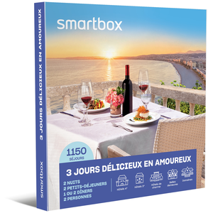 3 jours délicieux en amoureux - SMARTBOX - Coffret Cadeau Séjour TU pas cher