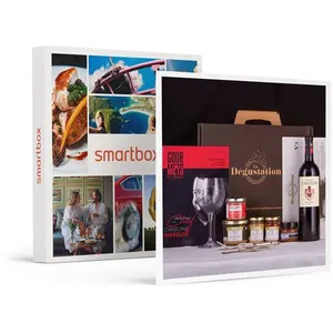 Smartbox - Coffret Cadeau Panier gourmand L'Etoilé à domicile : piperade, rillettes, terrines, pâte à tartiner et vin-Gastronomie pas cher