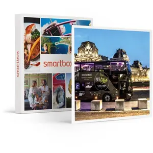 Comparateur de prix : Smartbox - Coffret Cadeau Repas insolite 5 plats et visite de Paris da...