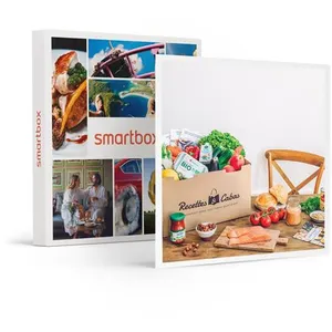 Smartbox - Coffret Cadeau Panier à cuisiner Recettes et Cabas pour 4 personnes avec 3 délicieuses recettes-Gastronomie pas cher