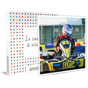 Smartbox Coffret Cadeau - 2 sessions de kart pour 2 personnes près de ... pas cher
