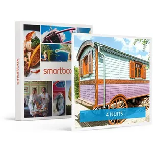 Smartbox - Coffret Cadeau Echappée insolite en roulotte : 5 jours près de Bordeaux avec bouteille de vin-Séjour pas cher