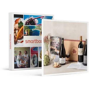 Smartbox Coffret Cadeau - Coffret de 3 bouteilles de vin et livre d'onologie- G... pas cher