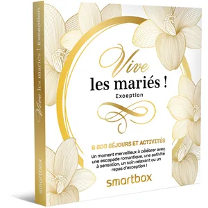 Comparateur de prix : SMARTBOX Vive les mariés ! Exception - Coffret Cadeau Multi-thèmes