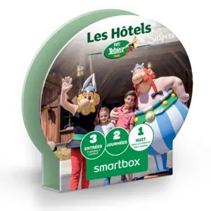 Coffret cadeau SmartBox Séjour au Parc Astérix Famille 2023Vendu parfnac
