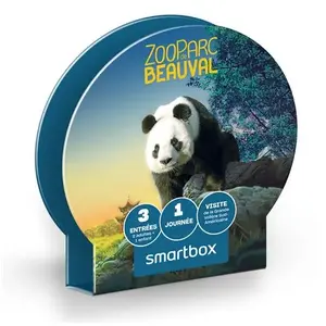 Coffret cadeau SmartBox 3 Entrées Beauval 1 jour Famille 2023 pas cher
