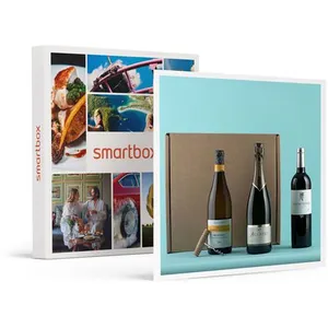 Smartbox Coffret Cadeau - Coffret de 3 bouteilles : vin rouge, vin blanc et cha... pas cher