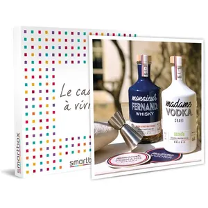 Smartbox - Coffret spiritueux & cocktail avec vodka et whisky à domici... pas cher