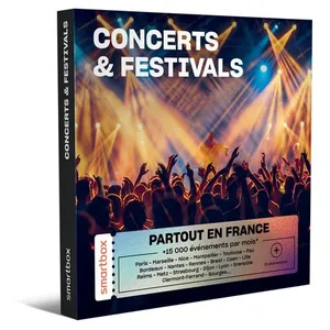 Coffret cadeau Smartbox Concerts & Festivals pas cher