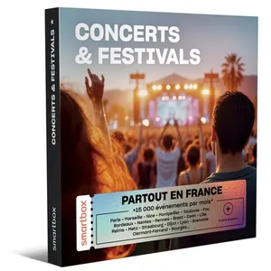 Coffret cadeau Smartbox Concerts & Festivals* pas cher