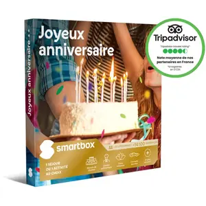 Smartbox Joyeux anniversaire** - Coffret Cadeau Multi-thèmes pas cher