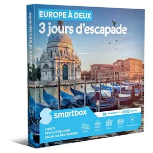 Coffret cadeau SmartBox Europe à deux 3 jours d'escapade pas cher