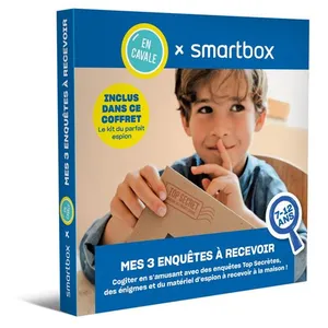 Coffret cadeau SmartBox En Cavale 3 enquêtes à recevoir 7-12 ans pas cher
