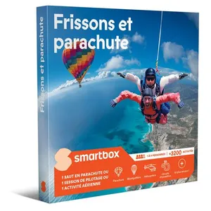 Comparateur de prix : Coffret cadeau SmartBox Frissons et parachute