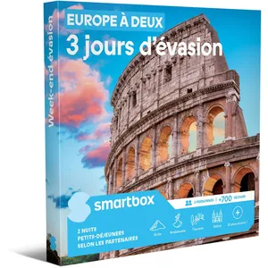 Comparateur de prix : Coffret Cadeau SMARTBOX - Europe à deux Week-end évasion - 2 nuits en ...