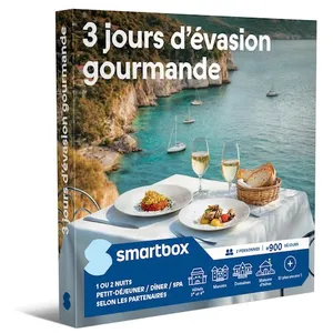 Coffret cadeau SmartBox 3 jours d'évasion gourmande pas cher