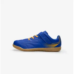 Chaussures de Foot en salle 100 Junior Bleu - KIPSTA