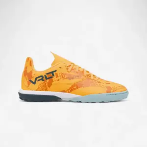 KIPSTA Chaussures de football à lacets enfant, Viralto I turf orange pas cher