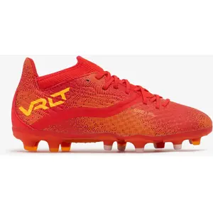 Chaussures de football enfant a lacets viralto iii fg rouges - KIPSTA pas cher
