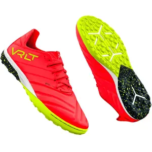CHAUSSURES DE CHAUSSURES DE FOOTBALL VIRALTO II CUIR TF ORANGE ENFANT - KIPSTA pas cher
