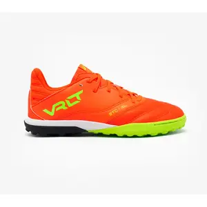 CHAUSSURES DE CHAUSSURES DE FOOTBALL VIRALTO II CUIR TF ORANGE ENFANT - KIPSTA pas cher