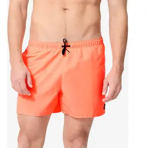 Boardshort surf 100 Court 15" Homme - Hendaia pockets Orange - OLAIAN pas cher
