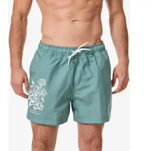 DECATHLON Boardshort surf short de bain court 15" homme, 100 Rad vert pas cher