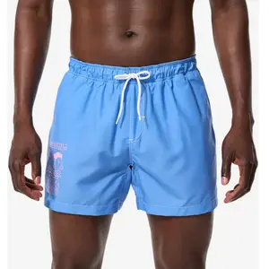 DECATHLON Boardshort surf short de bain court 15" homme, 100 Rad mood bleu pas cher