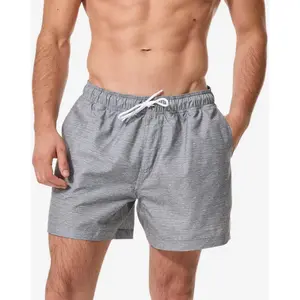 DECATHLON Boardshort surf short de bain court 15" homme, 100 gris chiné pas cher