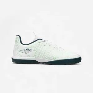 KIPSTA Chaussures de football à lacets enfant, Viralto I turf blanc et vert pas cher