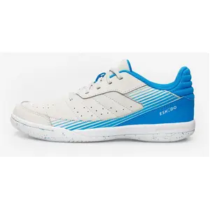 Chaussures de futsal eskudo 500 jr beige bleu - KIPSTA pas cher